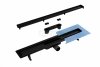 BESCO Odpływ prysznicowy liniowy Virgo Nero Duo 60x6 OL-60-VN